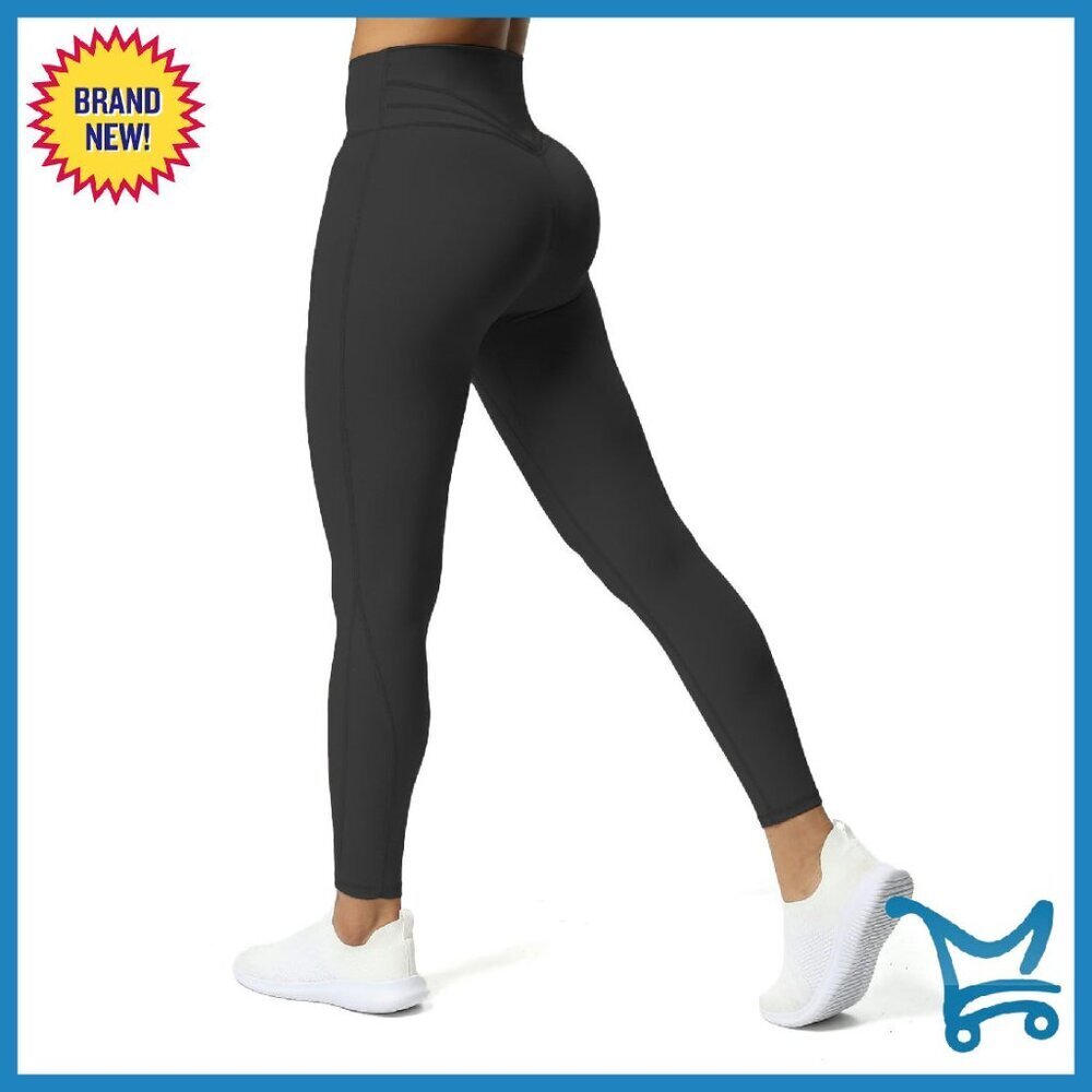 High Waisted Workout Leggings 26.5" Nylon Spandex Yoga Pants